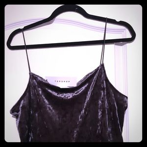 Top shop stretch velvet jumper